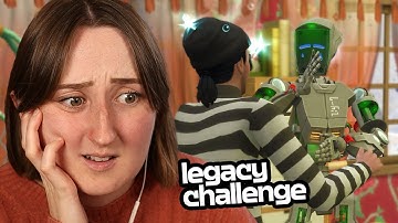 my sims robot beat up the burglar?!