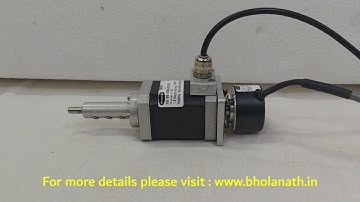 Integrated Captive Linear Actuator with Encoder  | ICLA | Stepper Motor | 80N | Bholanath | Hindi