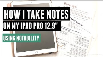 HOW I TAKE NOTES ON MY IPAD PRO 12.9" USING NOTABILITY | OPTOMETRY STUDENT