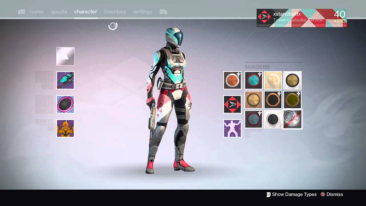 How to turn off your SRL class item's translucency in Destiny