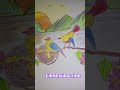 easy bird drawing\how to  draw bird #birds sparrow colour drawing #drawingbirds #wildlifedrawing