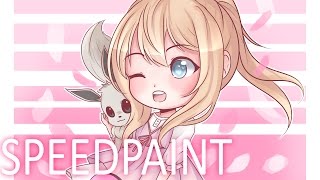 SPEEDPAINT ♥Kaori Miyazono & Eevee♥