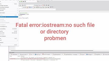 Fatal error:iostream:no such fileor directory in code block app problem