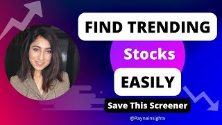 How To Find Trending Stocks | Best Stock Screeners For Daily Use #stockscreener