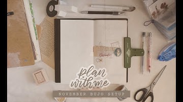 102 PLAN WITH ME; November bullet journal setup on my traveler