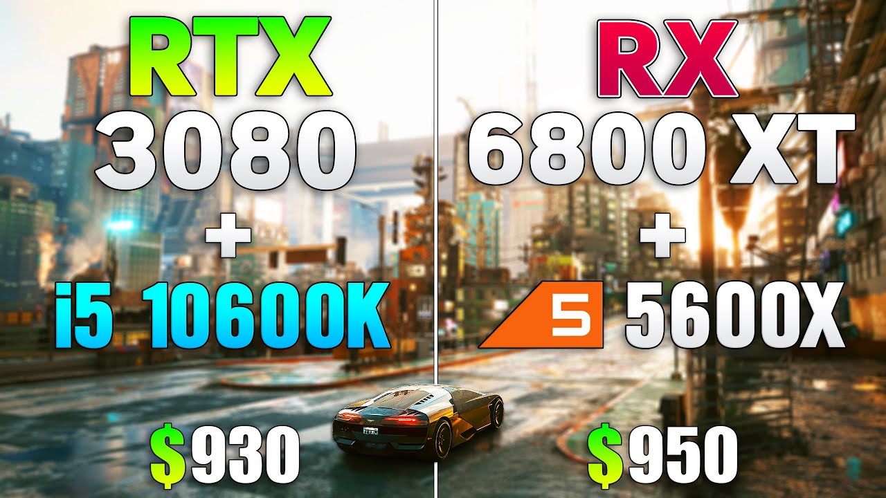 RX 6800 XT vs RTX 3080 Game Performance Benchmarks (Core i9-10900K