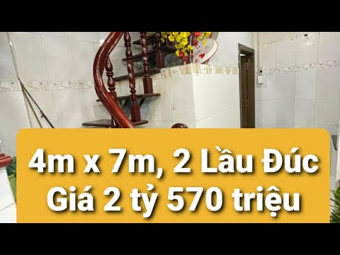 Video Nhà Bán Quận Bình Tân 4m x 7m, 2 Lầu, Giá 2 Tỷ 570... - youtube
