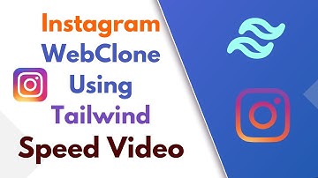 Instagram Web Like UI in Tailwind CSS Part 2 | Speed Video