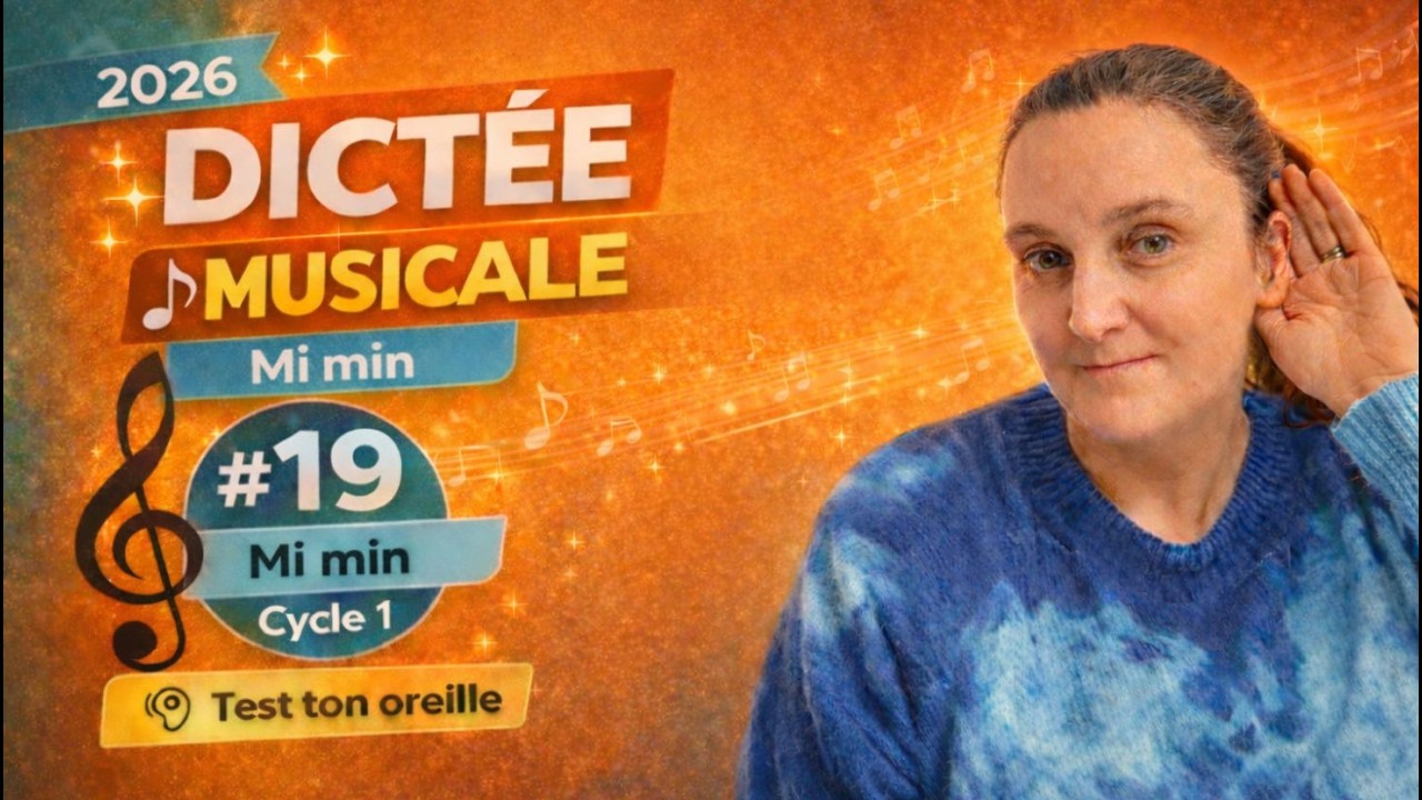 Dictée de notes n°19 – Mi mineur (Clé de sol | Niveau progressif)