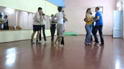 Salsa rueda class in dance studio DancA 27 03 14 г. Гомель, Беларусь