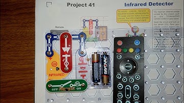 Snap circuit light Project 41 Infrared Detector