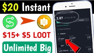 $20 Instant  Swash app Unlimited $1 ? Swash Withdrawal  Yepp App Withdrawal | Today New Airdrop