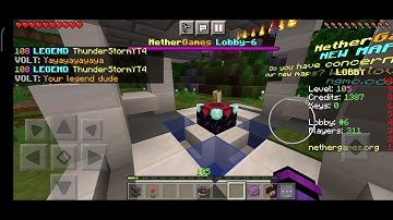Opening create key on nether games in MINECRAFT || by GALAXYBOYGAMER