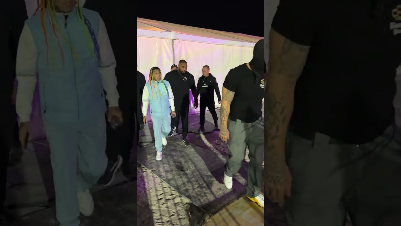 6IX9INE Going on stage at Beach Please! Festival, first time in Romania