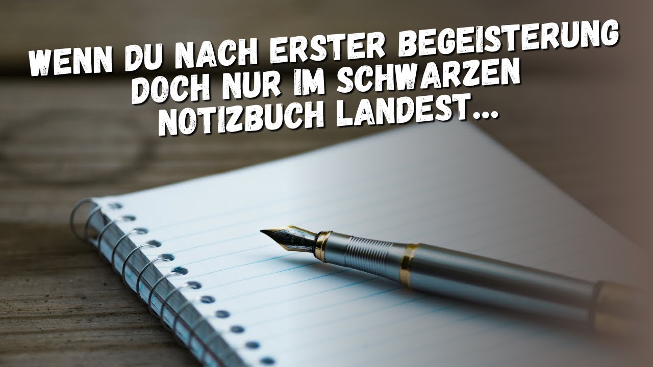 Wenn du nach erster Begeisterung nur im schwarzen Notizbuch landest (#dating #benching)