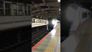 Limited Express Azusa No. 50 bound for Chiba, passing through MusashiSakai Station 2022/10/10 20:00
