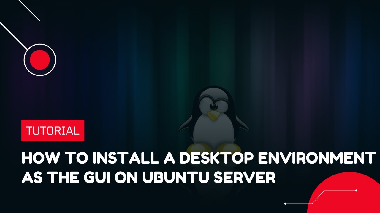 ⁣How to install a Desktop Environment as the GUI on Ubuntu Server | VPS Tutorial