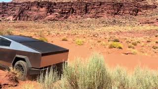 Kane Creek Moab, Utah in cyber truck Baja ￼￼￼