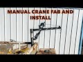 Harbor Freight Pick Up Bed Crane Assembly and Mount on a Utility Trailer