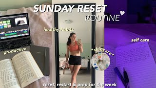 SUNDAY RESET ROUTINE | preparing for a new week 🤍