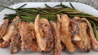 Receita de arroz de polvo malandrinho com filetes e espargos grelhados