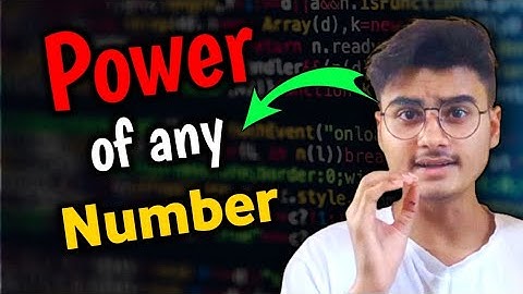 C Program to Calculate Power of a Number