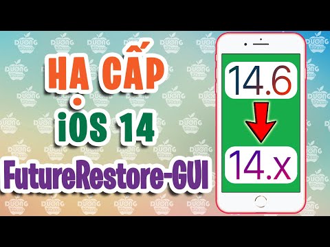 Hạ cấp iPhone từ iOS 14.6 về iOS đã khóa sign bằng FutureRestore GUI