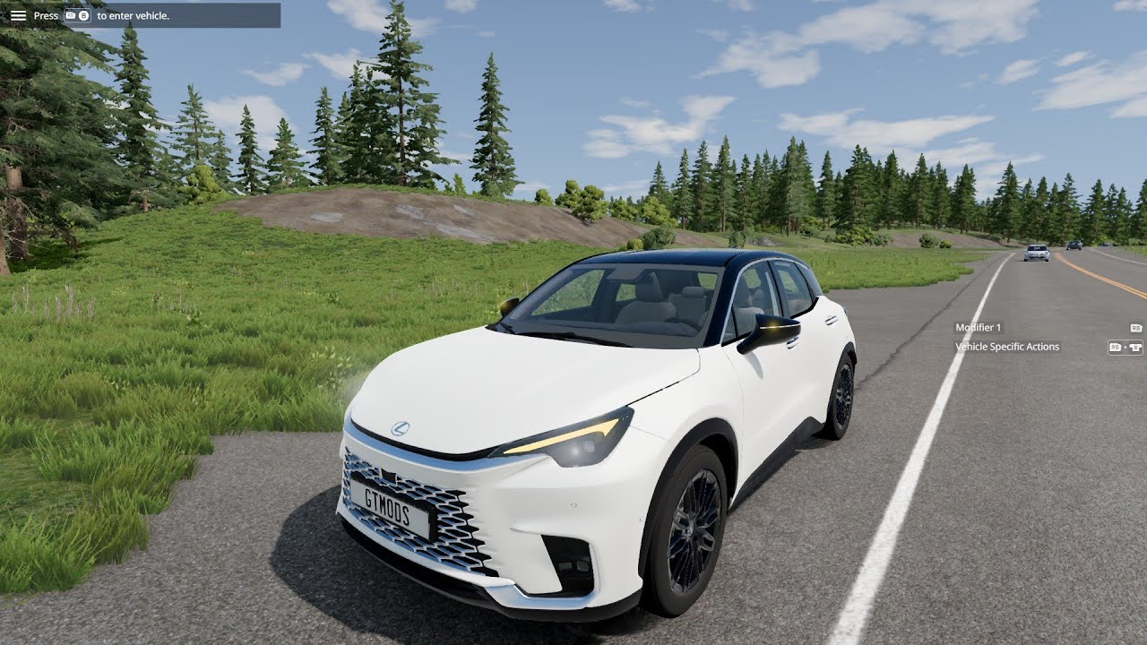 Beamng drive Lexus LBX  2025 pov drive