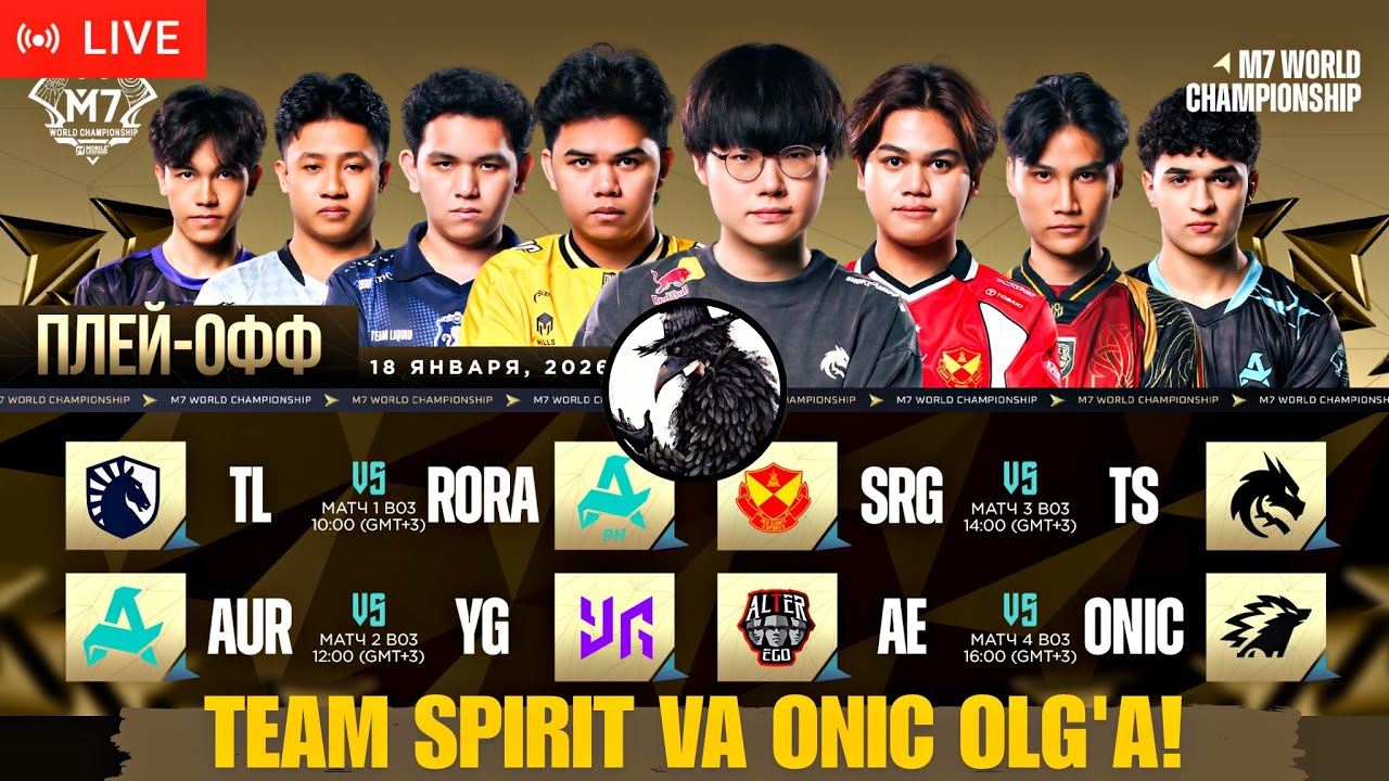 TEAM SPIRIT VS SRG. ONIC ID VS ALTER EGO. M7 PLAY OFF BOSHLANDI