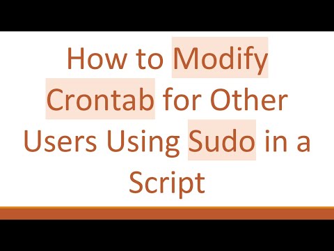 How to Modify Crontab for Other Users Using Sudo in a Script