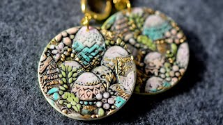 Easter Eggs earrings polymer clay tutorial