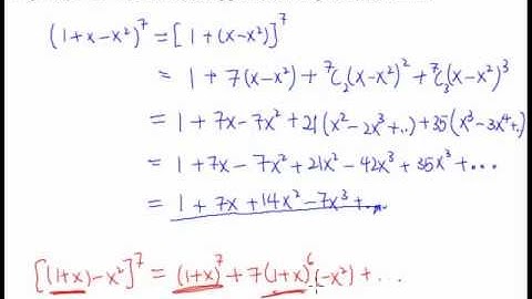9 Binomial Theorem - Example 4 - Expanding 3 terms in a binomial question