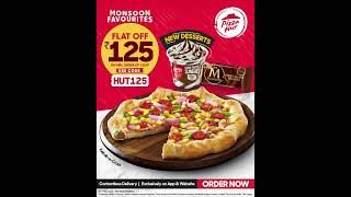 Pizza Hut Pizzas New Desserts Flat 125 Off