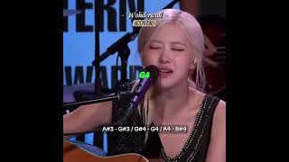 (COVER) Rosé - Wonderwall Vocal Showcase #kpop #cover #fyp #rosé #blackpink