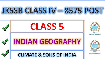 INDIAN GEOGRAPHY | GENERAL AWARENESS | CLASS 5 | SHRADDHA MAM | JKSSB CLASS IV RECRUITMENT 8575 POST