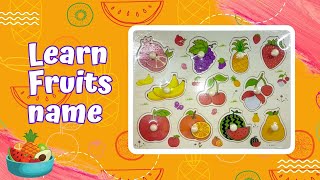 Learn fruits name | fruit puzzle board | #puzzle  | #fruitname screenshot 5
