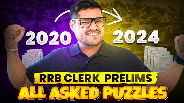 😲 2020-2024 Asked Puzzles | RRB Clerk 2025 | Reasoning Question Solving Tricks By Ankush Lamba