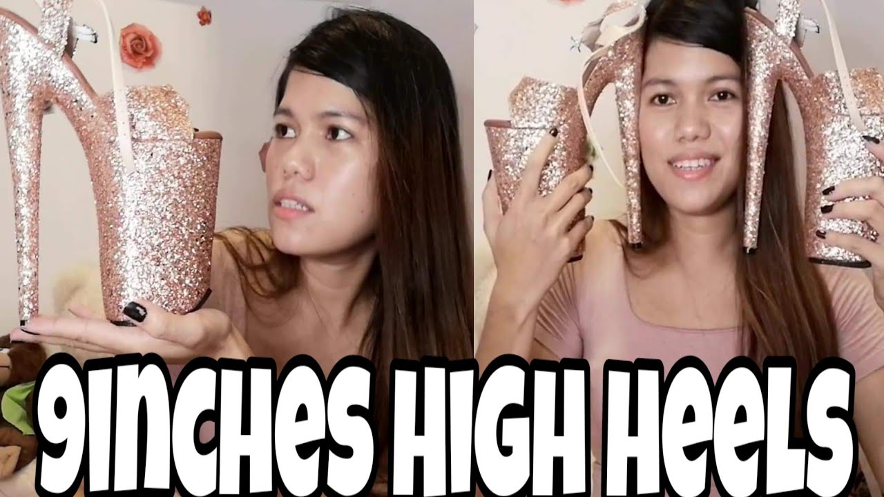 UNBOXING MY 9 INCHES HIGH HEELS - YouTube