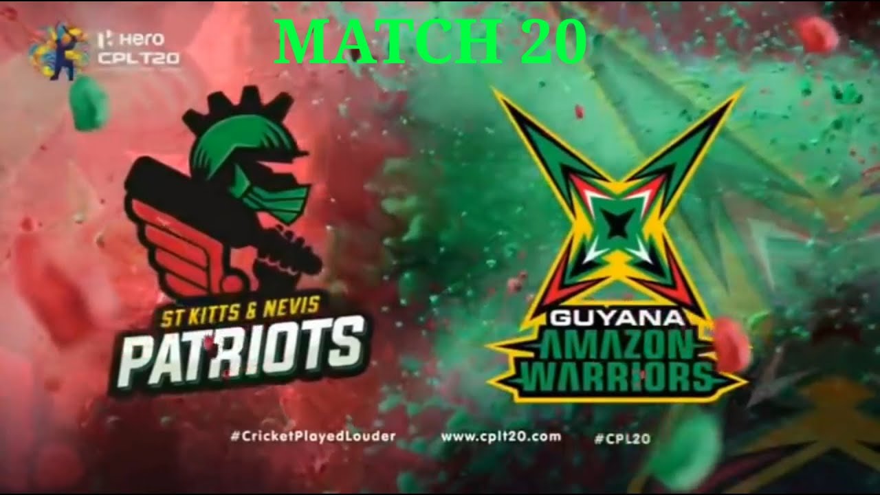 CPL2020 |MATCH 20 HIGHLIGHTS St Kitts & Nevis Patriots vs Guyana Amazon Warriors|