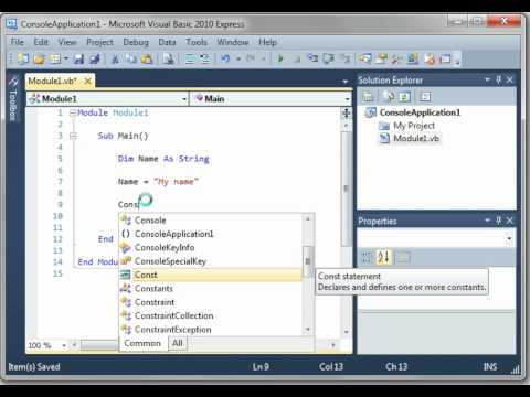 Visual Basic 4 - Intro to Variables - YouTube