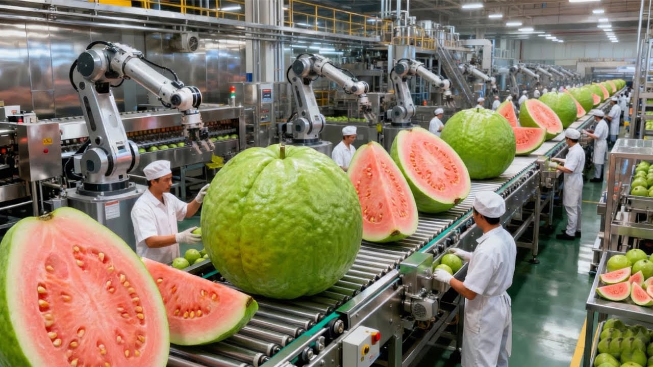 Inside A Modern Guava Juice Factory: From Raw Guava To Bottled Premium Juice (full Process)