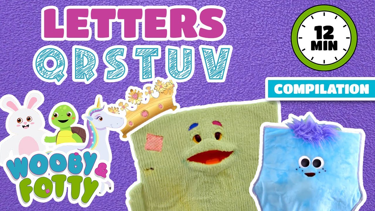 Learn About the Letters Q, R, S, T, U, and V! | Alphabet Puppet Show for Toddlers