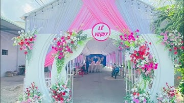 Cổng hoa gia tiên backroud bên em . Anh chị nào cần alo e nha