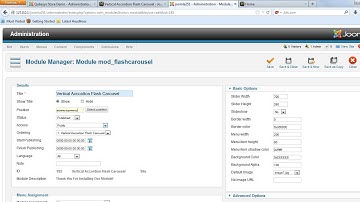 Vertical Accordion Flash Carousel Joomla Module