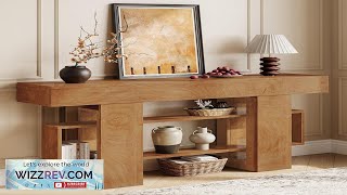 Einhomn 63 Inch Long Console Table for Entryway Farmhouse Wooden Sofa Table