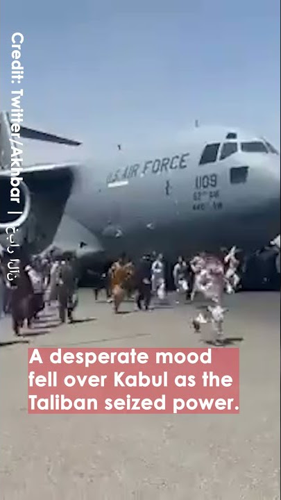 People CLING to US Plane to Escape Taliban