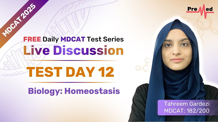 Free Daily Test Series | Day 12- Biology : Homeostasis | PreMed.PK