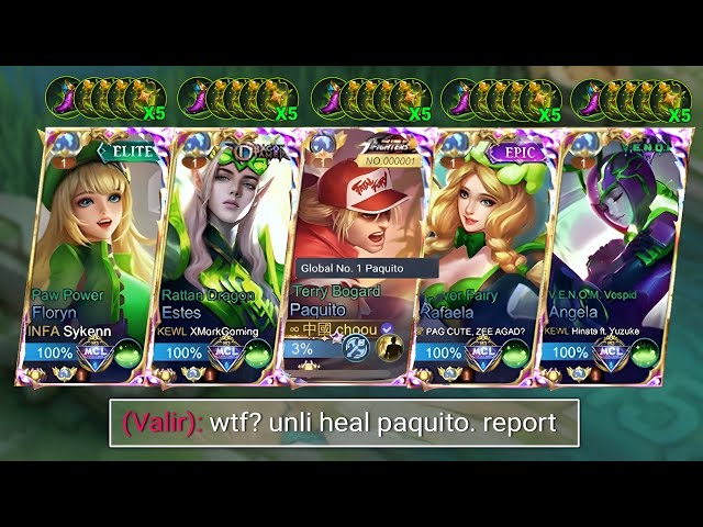 4 HEALERS + GLOBAL PAQUITO = UNLI SAVAGE !! - Mobile Legends class=