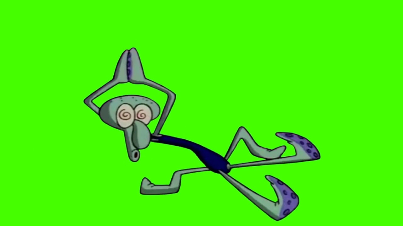 Squidward Dancing Greenscreen YouTube