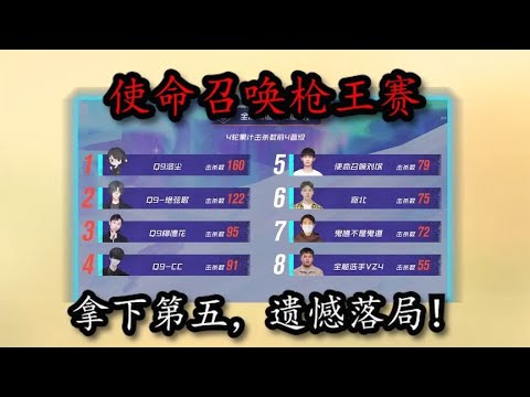 【使命召唤手游】使命召唤枪王赛！终究是辜负了你们的期望！